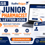 GPSSB Junior Pharmacist Call Letter